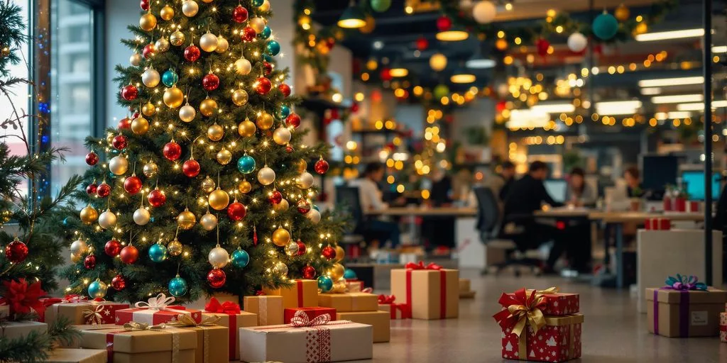 Comment se passe un arbre de Noël en entreprise ?