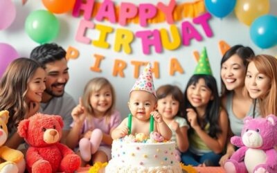 Organisation anniversaire bébé : 10 idées originales pour célébrer les 1 an de votre petit