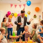 Animateur d'anniversaire avec enfants à domicile.