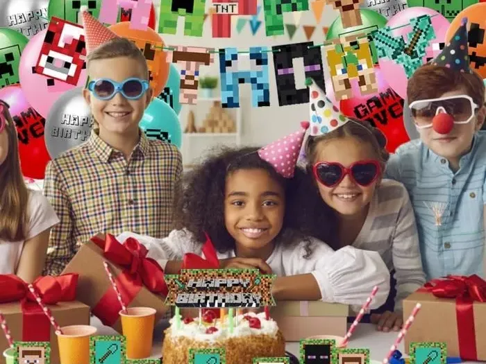 Anniversaire enfant thème Minecraft